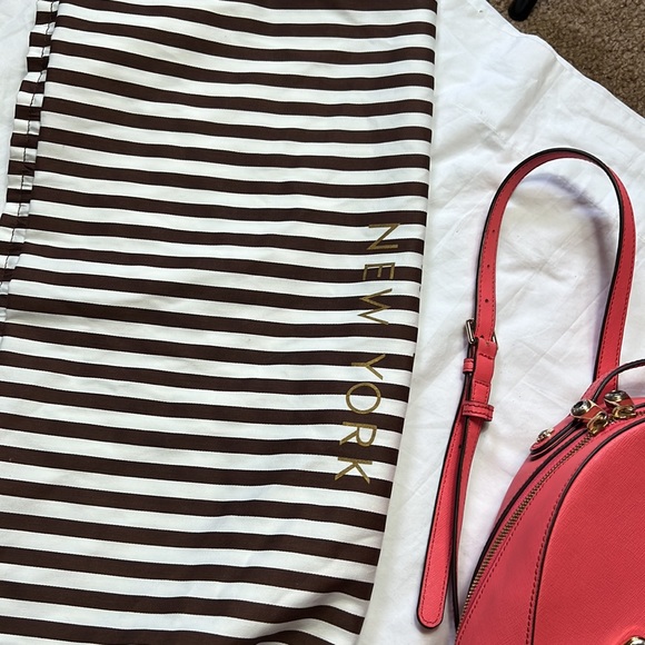 Henri bendel women backpack  with dust bag pink leather used - Picture 15 of 16